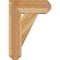 Ekena Millwork Traditional Craftsman Rough Sawn Bracket w/ Offset Brace, Western Red Cedar, 8"W x 20"D x 28"H BKT0806X20X28TRA04RWR - alternate 3